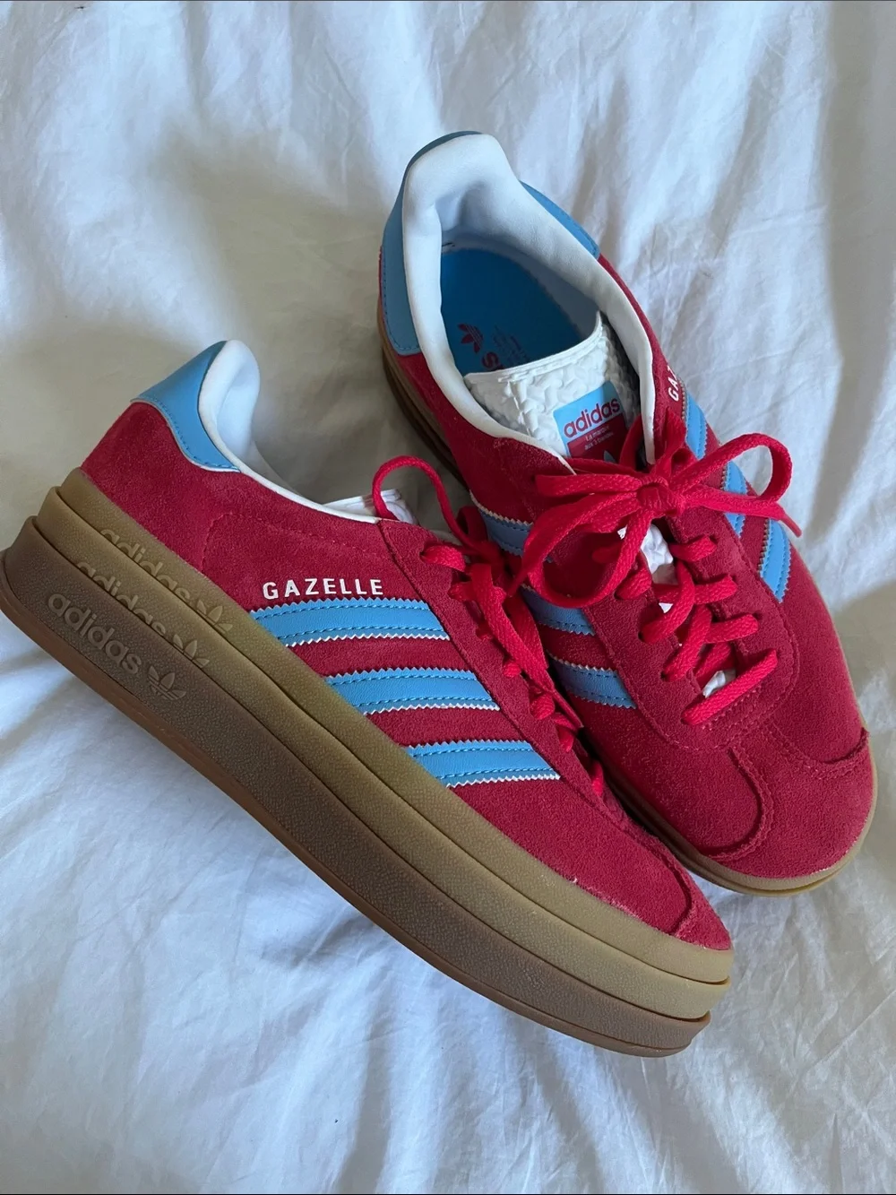 adidas Gazelle Bold Active Pink Blue Burst (Women's) size 7-7.5
